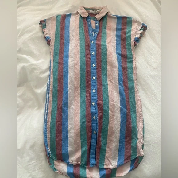 madewell central shirt dress Central Shirtdress in Flagstaff Stripe